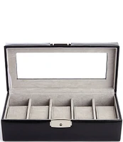 ROYCE New York Aristo Leather Five Slot Watch Box