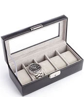 ROYCE New York Aristo Leather Five Slot Watch Box