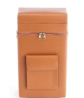 ROYCE New York Leather Connoisseur Wine Carrier