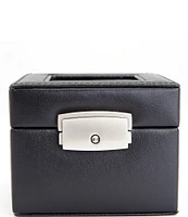 ROYCE New York Leather Two Slot Watch Box