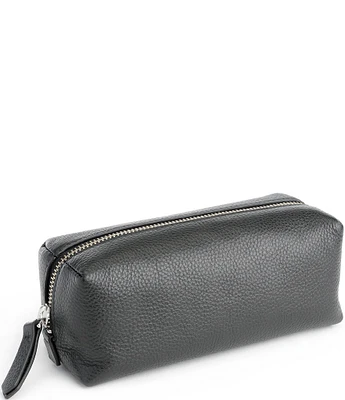 ROYCE New York Leather Zippered Travel Utility Bag