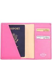 ROYCE New York RFID Blocking Leather Passport Wallet