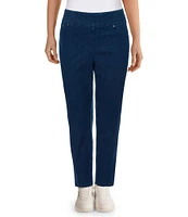 Ruby Rd. Extra Stretch Denim Straight Leg Ankle Pull-On Pants