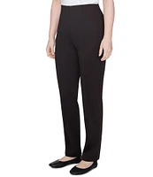 Ruby Rd. High Rise Front Seam Straight Leg Pull-On Pants