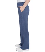 Ruby Rd. Luxe Rib Straight Leg Pull-On Pants