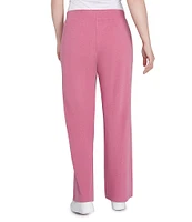 Ruby Rd. Luxe Rib Straight Leg Pull-On Pants