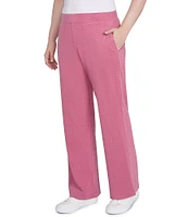 Ruby Rd. Luxe Rib Straight Leg Pull-On Pants