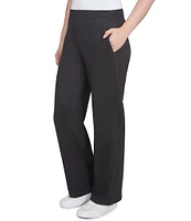 Ruby Rd. Luxe Rib Straight Leg Pull-On Pants