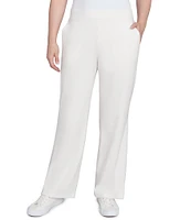 Ruby Rd. Luxe Rib Straight Leg Pull-On Pants