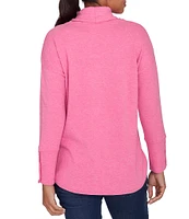 Ruby Rd. Petite Size Knit Cowl Collar Long Sleeve Cozy Top