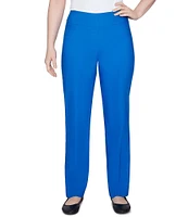 Ruby Rd. Petite Size Silky Tech Straight Leg Pull-On Pants