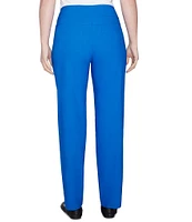 Ruby Rd. Petite Size Silky Tech Straight Leg Pull-On Pants