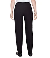 Ruby Rd. Petite Size Silky Tech Straight Leg Pull-On Pants