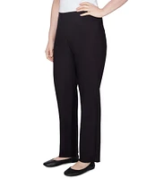 Ruby Rd. Petite Size Silky Tech Straight Leg Pull-On Pants