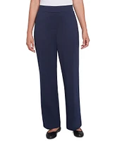 Ruby Rd. Petite Size Straight Leg Pull-On Pants