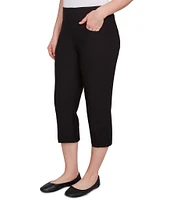 Ruby Rd. Petite Size Stretch Straight Leg Pull-On Capri Pants