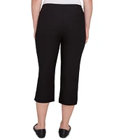 Ruby Rd. Petite Size Stretch Straight Leg Pull-On Capri Pants