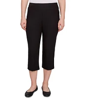 Ruby Rd. Petite Size Stretch Straight Leg Pull-On Capri Pants