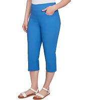 Ruby Rd. Petite Size Stretch Straight Leg Pull-On Capri Pants