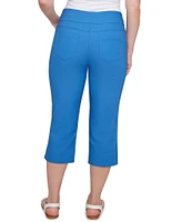 Ruby Rd. Petite Size Stretch Straight Leg Pull-On Capri Pants