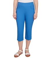 Ruby Rd. Petite Size Stretch Straight Leg Pull-On Capri Pants