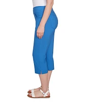 Ruby Rd. Petite Size Stretch Straight Leg Pull-On Capri Pants