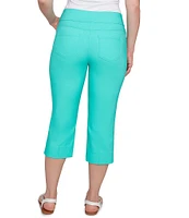 Ruby Rd. Petite Size Stretch Straight Leg Pull-On Capri Pants