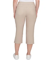 Ruby Rd. Petite Size Stretch Straight Leg Pull-On Capri Pants