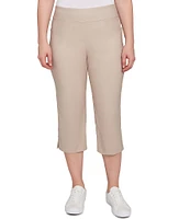 Ruby Rd. Petite Size Stretch Straight Leg Pull-On Capri Pants