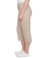 Ruby Rd. Petite Size Stretch Straight Leg Pull-On Capri Pants