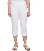 Ruby Rd. Petite Size Stretch Straight Leg Pull-On Capri Pants