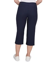 Ruby Rd. Petite Size Stretch Straight Leg Pull-On Capri Pants