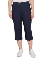 Ruby Rd. Petite Size Stretch Straight Leg Pull-On Capri Pants