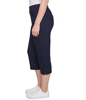 Ruby Rd. Petite Size Stretch Straight Leg Pull-On Capri Pants