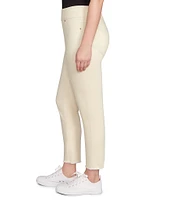 Ruby Rd. Petite Size Tencel™ Lyocell Frayed Hem Pull-On Ankle Pants