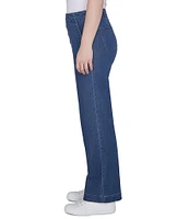 Ruby Rd. Petite Size Wide-Leg Button-Front Jeans