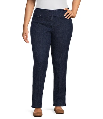 Ruby Rd. Plus Size Pull-On Denim Jeans