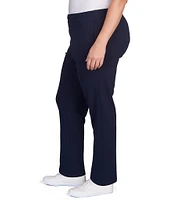 Ruby Rd. Plus Size French Terry Elastic Waist Pull-On Pants