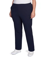 Ruby Rd. Plus Size French Terry Elastic Waist Pull-On Pants