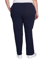 Ruby Rd. Plus Size French Terry Elastic Waist Pull-On Pants