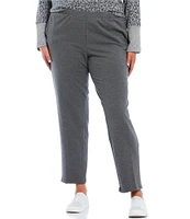 Ruby Rd. Plus Size French Terry Elastic Waist Pull-On Pants