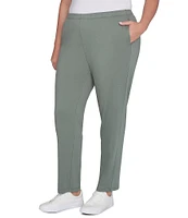 Ruby Rd. Plus Size French Terry Elastic Waist Pull-On Pants