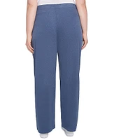 Ruby Rd. Plus Size Luxe Rib Straight Leg Pull-On Pants