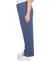 Ruby Rd. Plus Size Luxe Rib Straight Leg Pull-On Pants