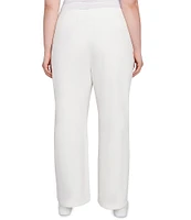 Ruby Rd. Plus Size Luxe Rib Straight Leg Pull-On Pants