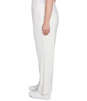 Ruby Rd. Plus Size Luxe Rib Straight Leg Pull-On Pants