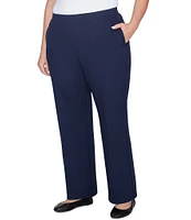 Ruby Rd. Plus Size Luxe Straight Leg Pull-On Pants