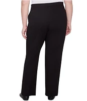 Ruby Rd. Plus Size Luxe Straight Leg Pull-On Pants