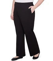 Ruby Rd. Plus Size Luxe Straight Leg Pull-On Pants