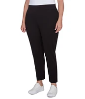 Ruby Rd. Plus Size Ponte Straight Leg Pull-On Leggings